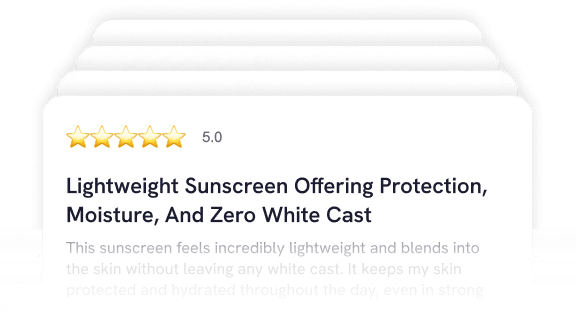 Build for real customers reviews